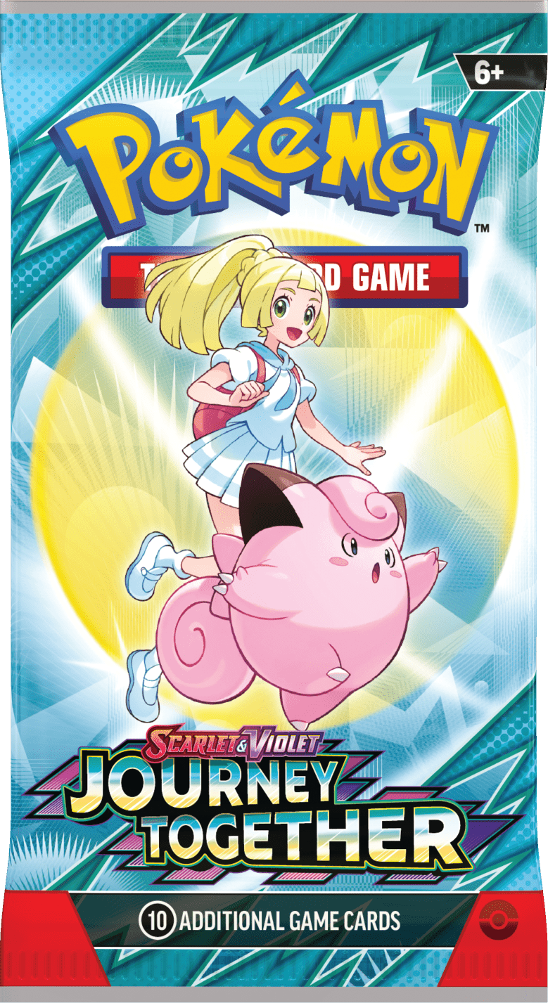 Pokemon TCG Scarlet Violet—Journey Together Booster Wrap Lillies Clefairy