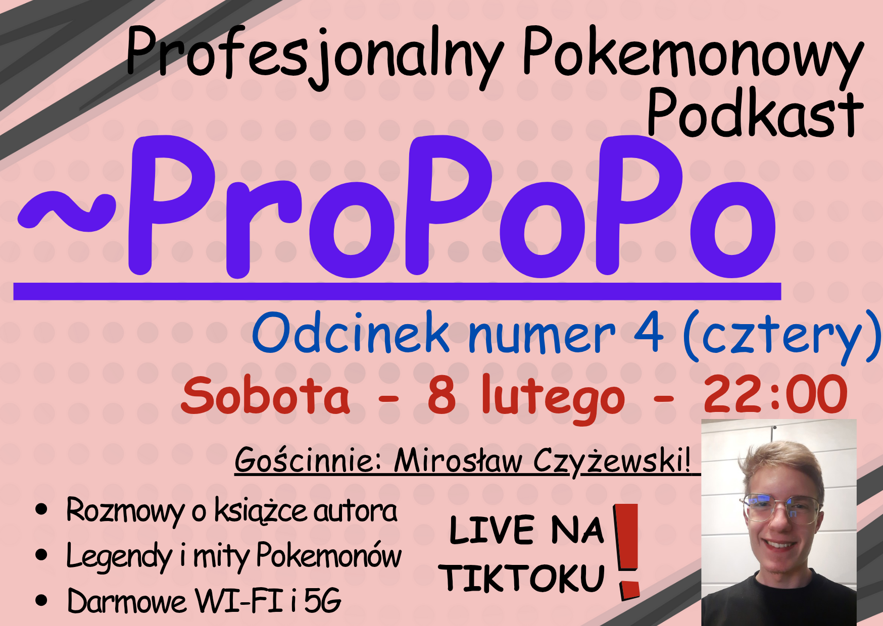 Zapraszam na sobotę, gdzie w Podkaście ProPoPo gościem będzie Autor Mitologii Świata Pokemonów!