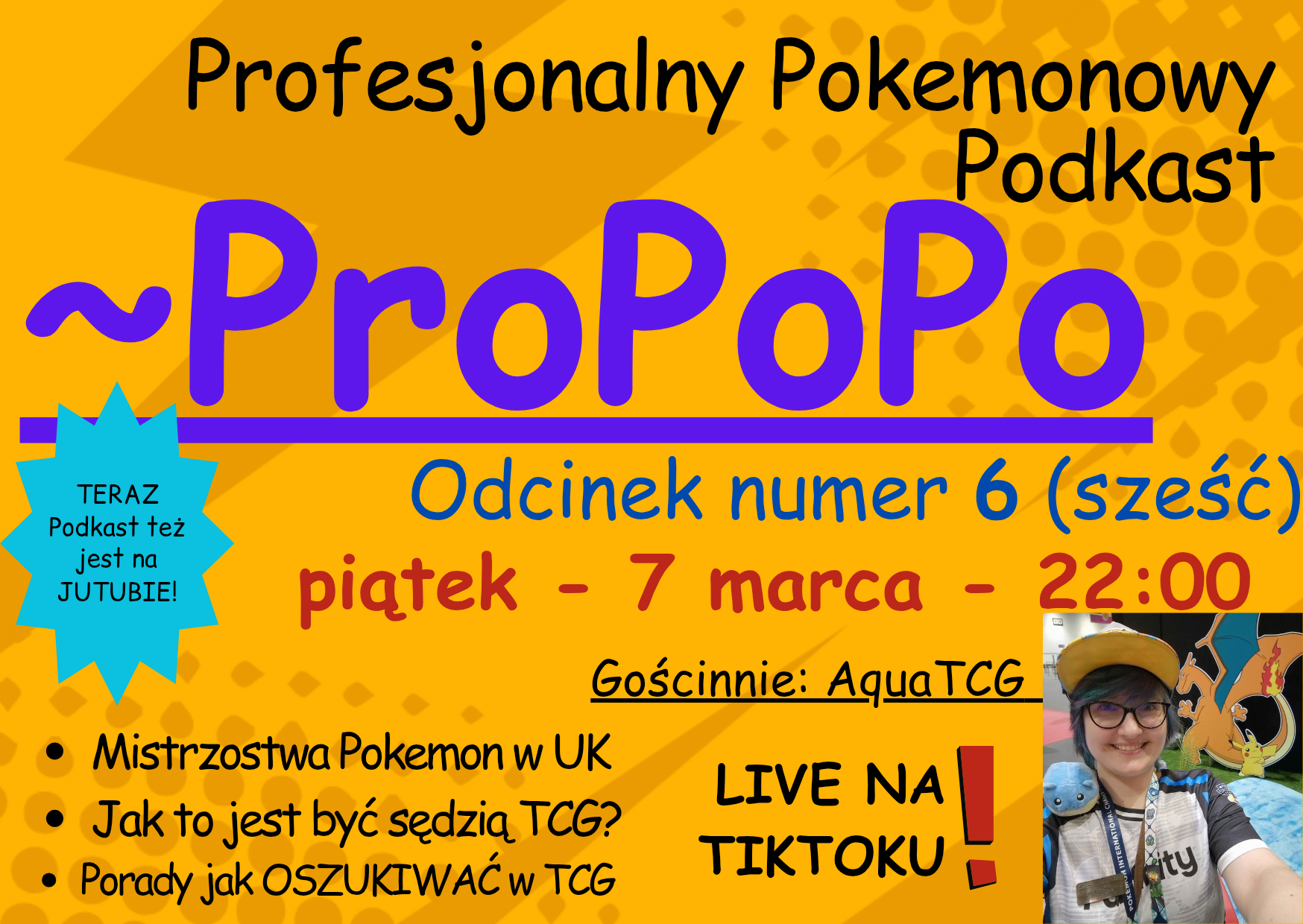 Zapraszam na LIVE z 6 odcinka Podkastu ~ProPoPo!