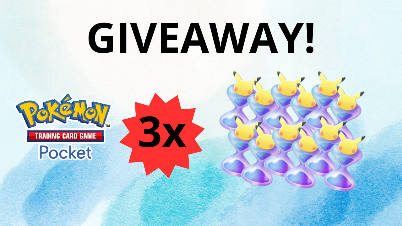 Giveaway! Do zdobycia 3 zestawy kodów na 12 klepsydr do Pokemon Pocket!