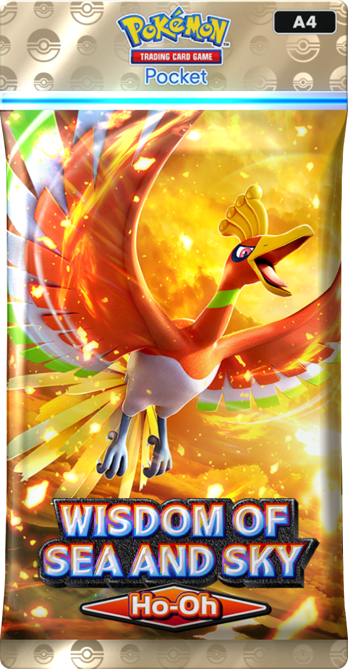Pokemon Pocket Wisdom of Sea and Sky Booster Pack Art Ho Oh EN