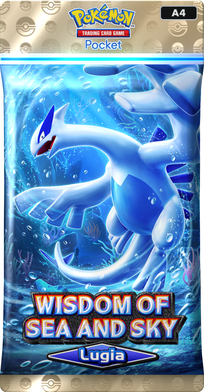 Pokemon Pocket Wisdom of Sea and Sky Booster Pack Art Lugia EN