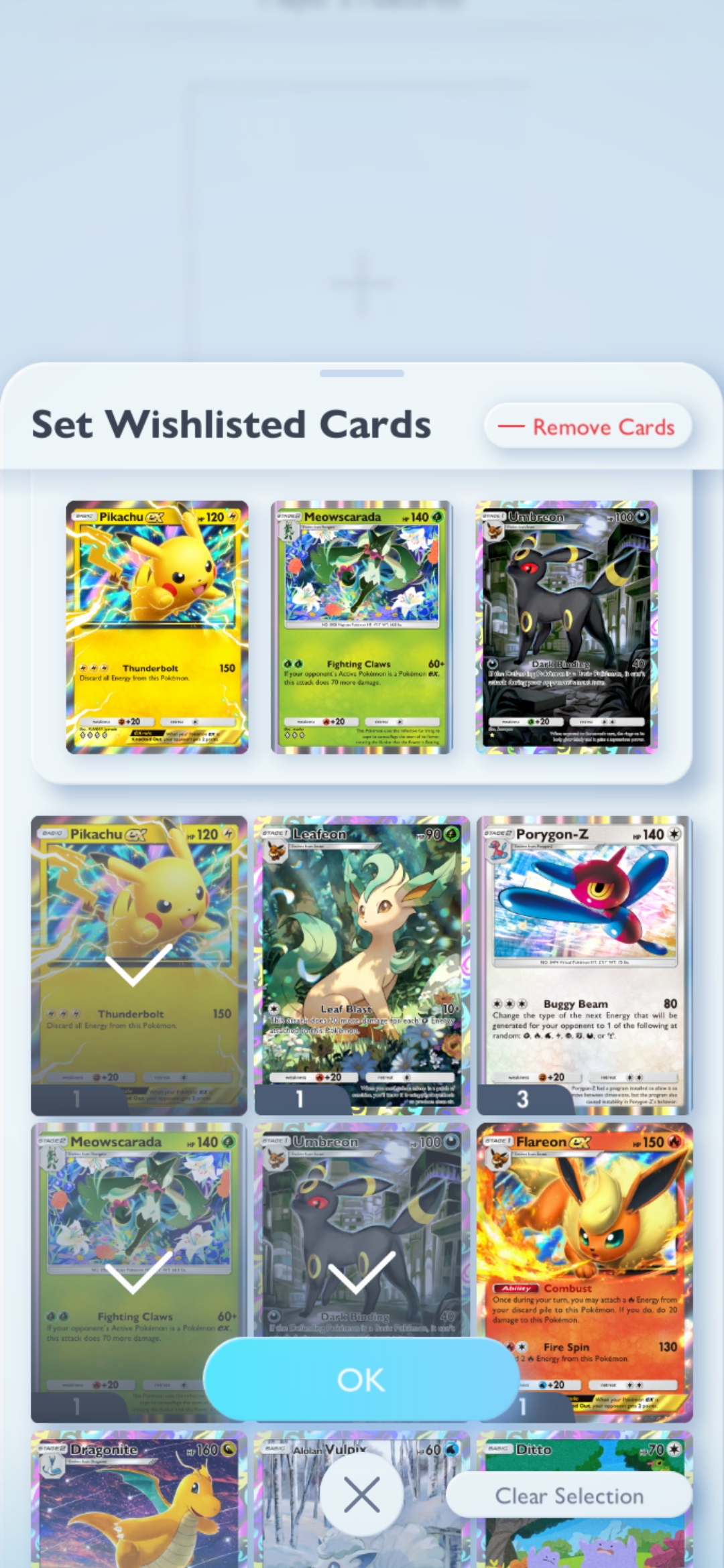 Pokemon Pocket Wisdom of Sea and Sky Wishlist EN
