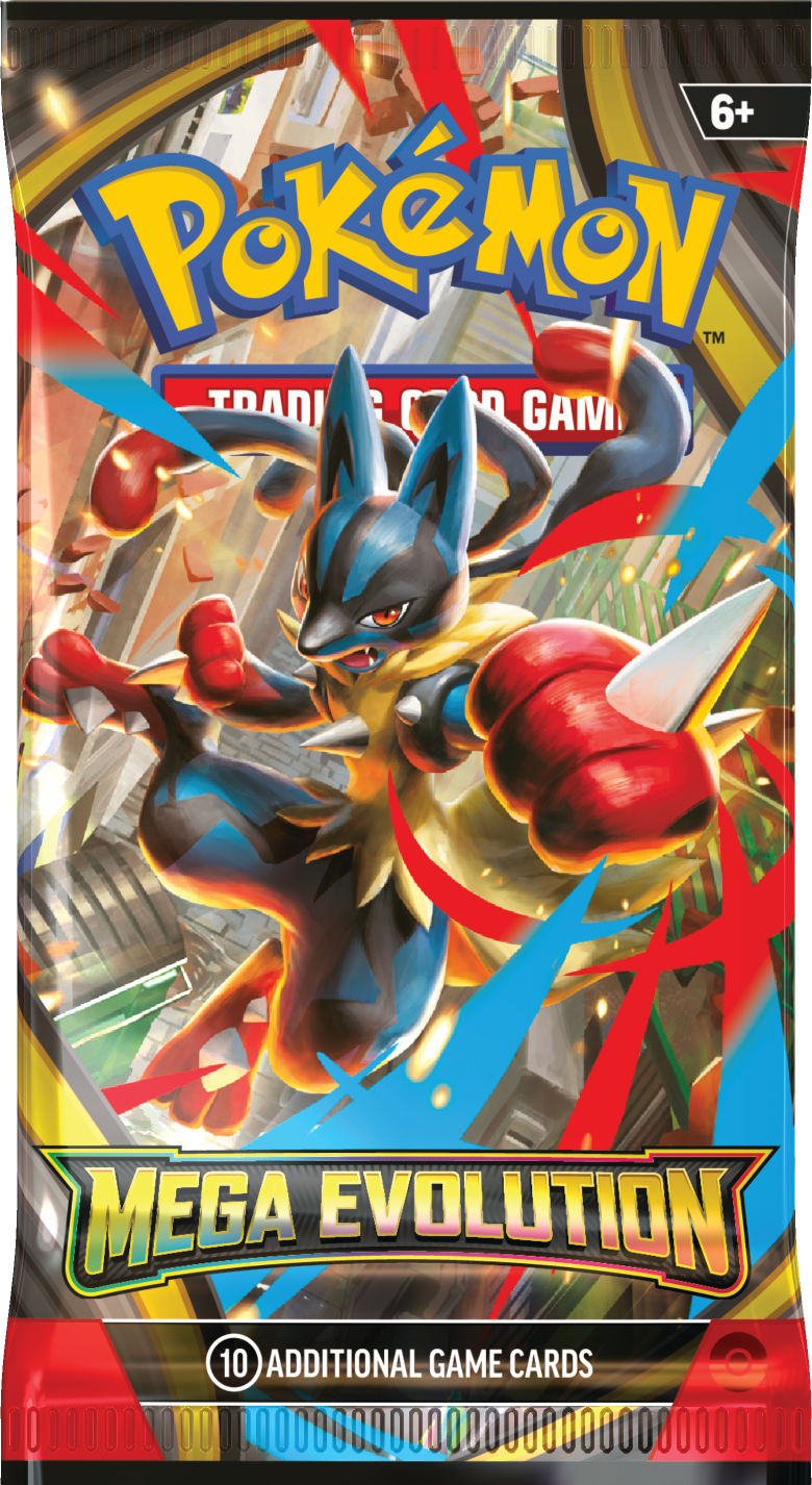Pokemon TCG Mega Evolution Booster Wrap Mega Lucario