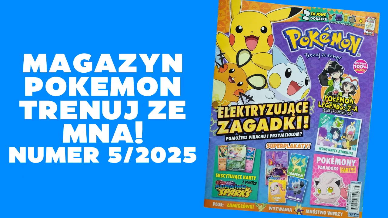 Magazyn Pokémon Trenuj ze mną! nr 5/2025 – Elektryzujące zagadki + gadżety!