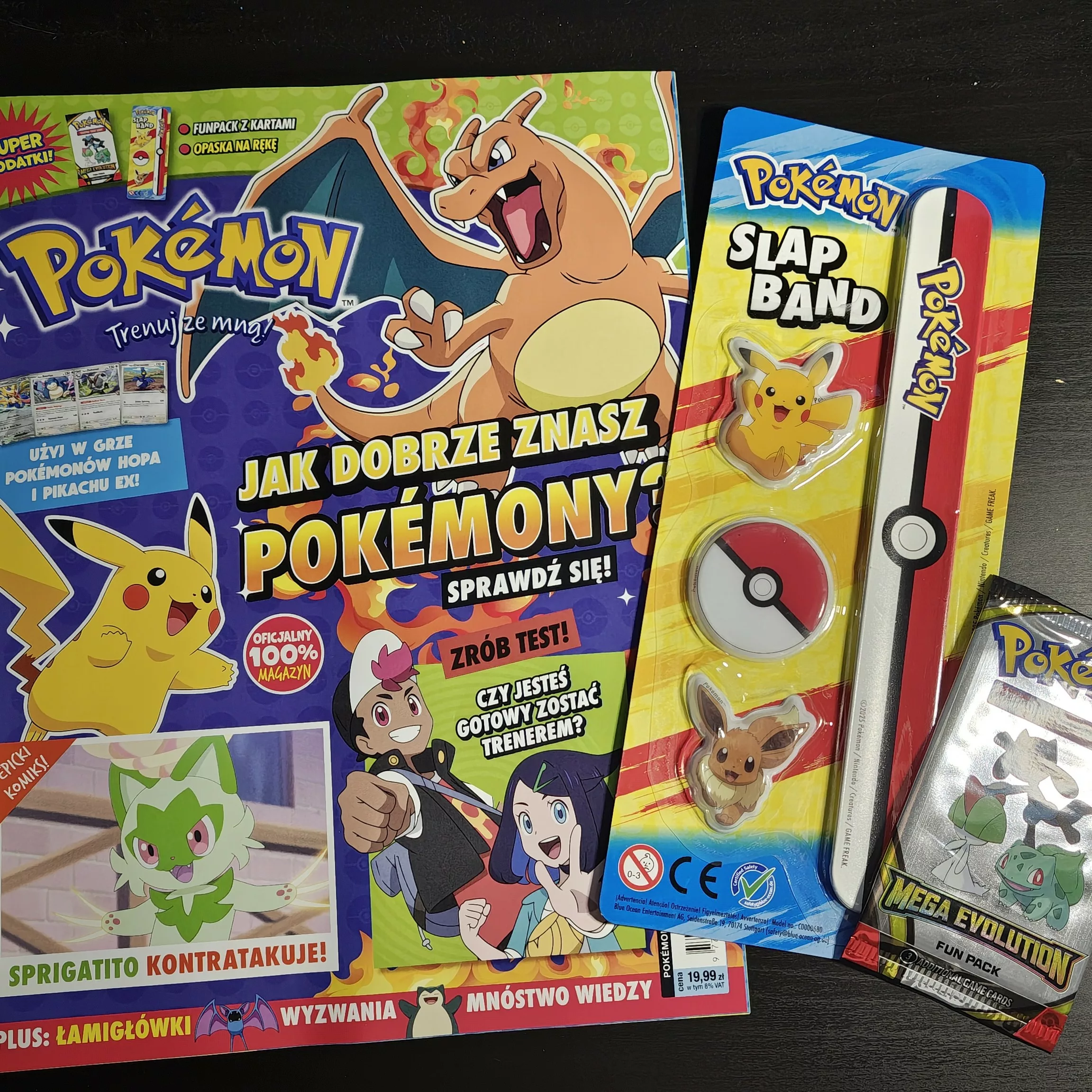 Nowy magazyn „Pokémon – Trenuj ze mną!” 1/2026 – test na trenera, opaska na rękę i funpack z kartami