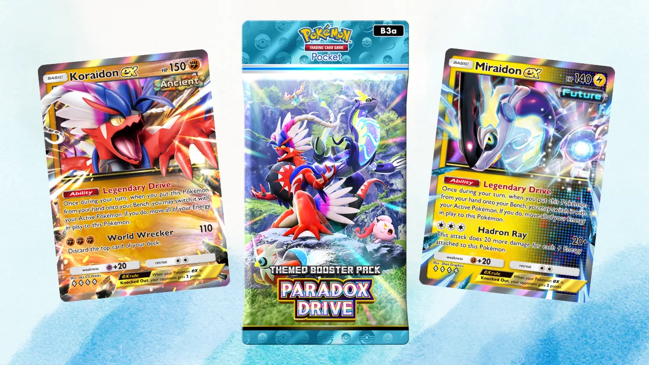 Pokemony Paradox wjeżdżają do Pokemon TCG Pocket! Nadchodzi dodatek Paradox Drive