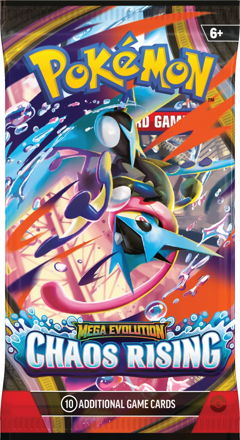 Pokemon TCG Mega Evolution— Chaos Rising Booster Wrap Mega Greninja