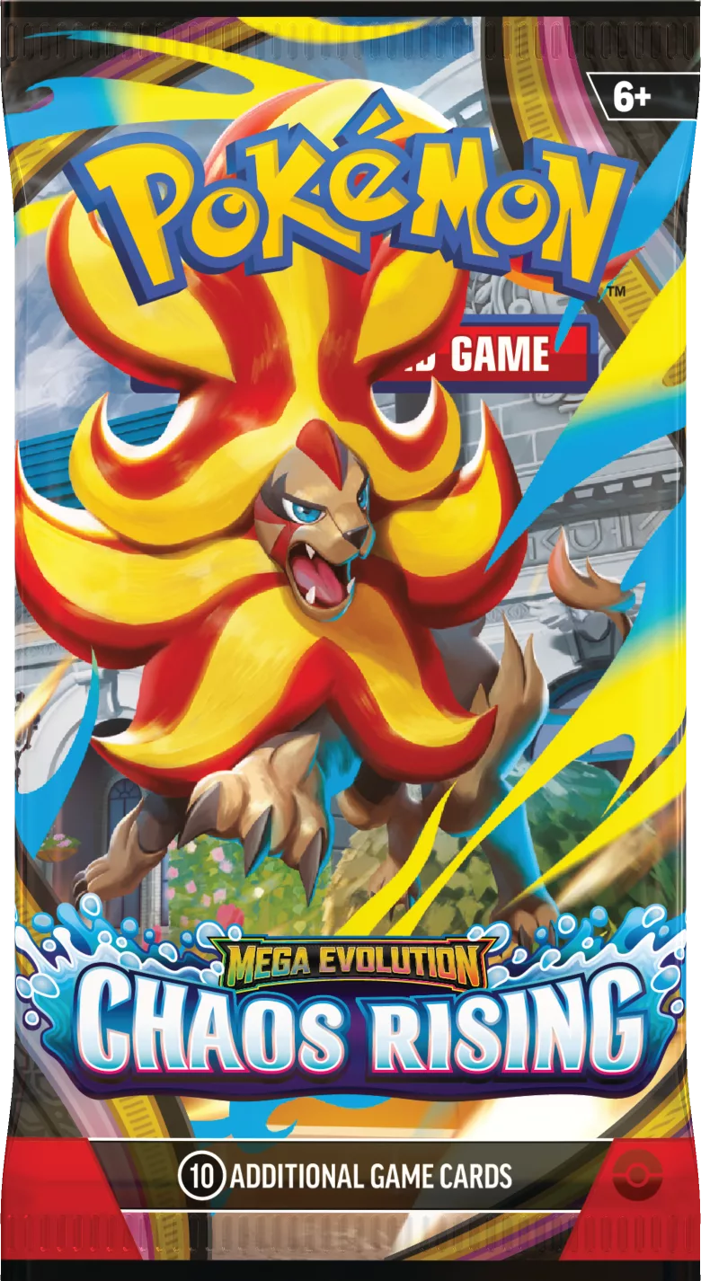 Pokemon TCG Mega Evolution— Chaos Rising Booster Wrap Mega Pyroar