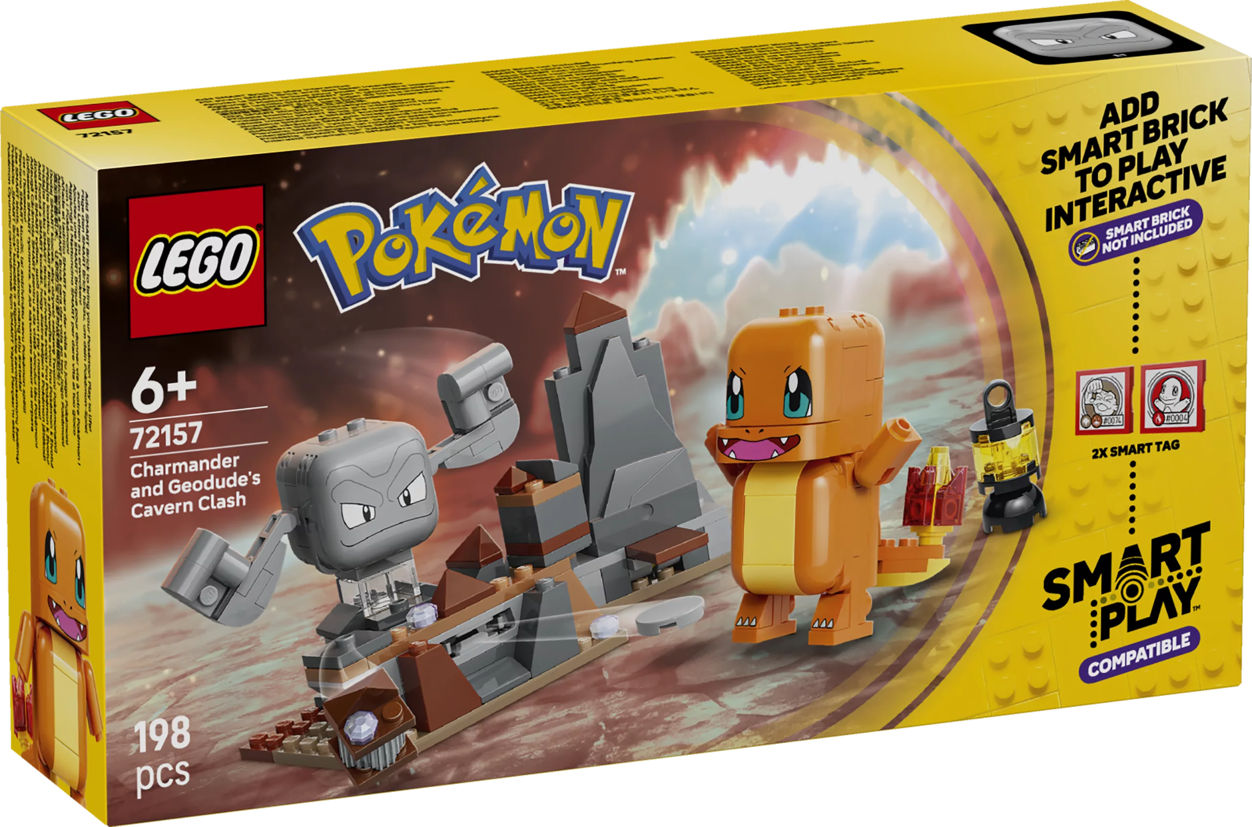 LEGO® Pokémon™ SMART Play™: Charmander i Geodude – starcie w jaskini (72157)