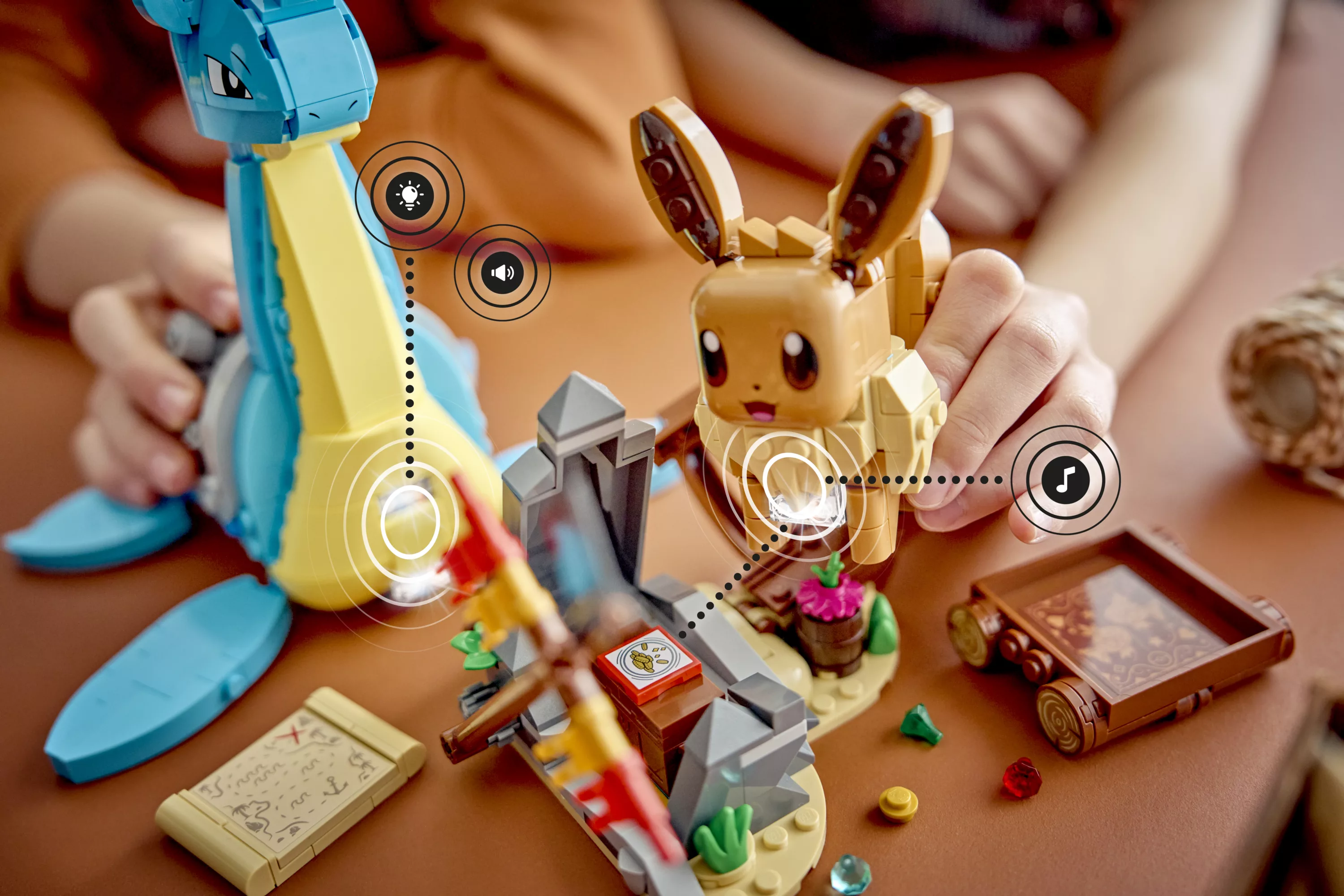 LEGO® Pokemon™ SMART Play Eevee and Lapras s Treasure Hunt Product Image 5