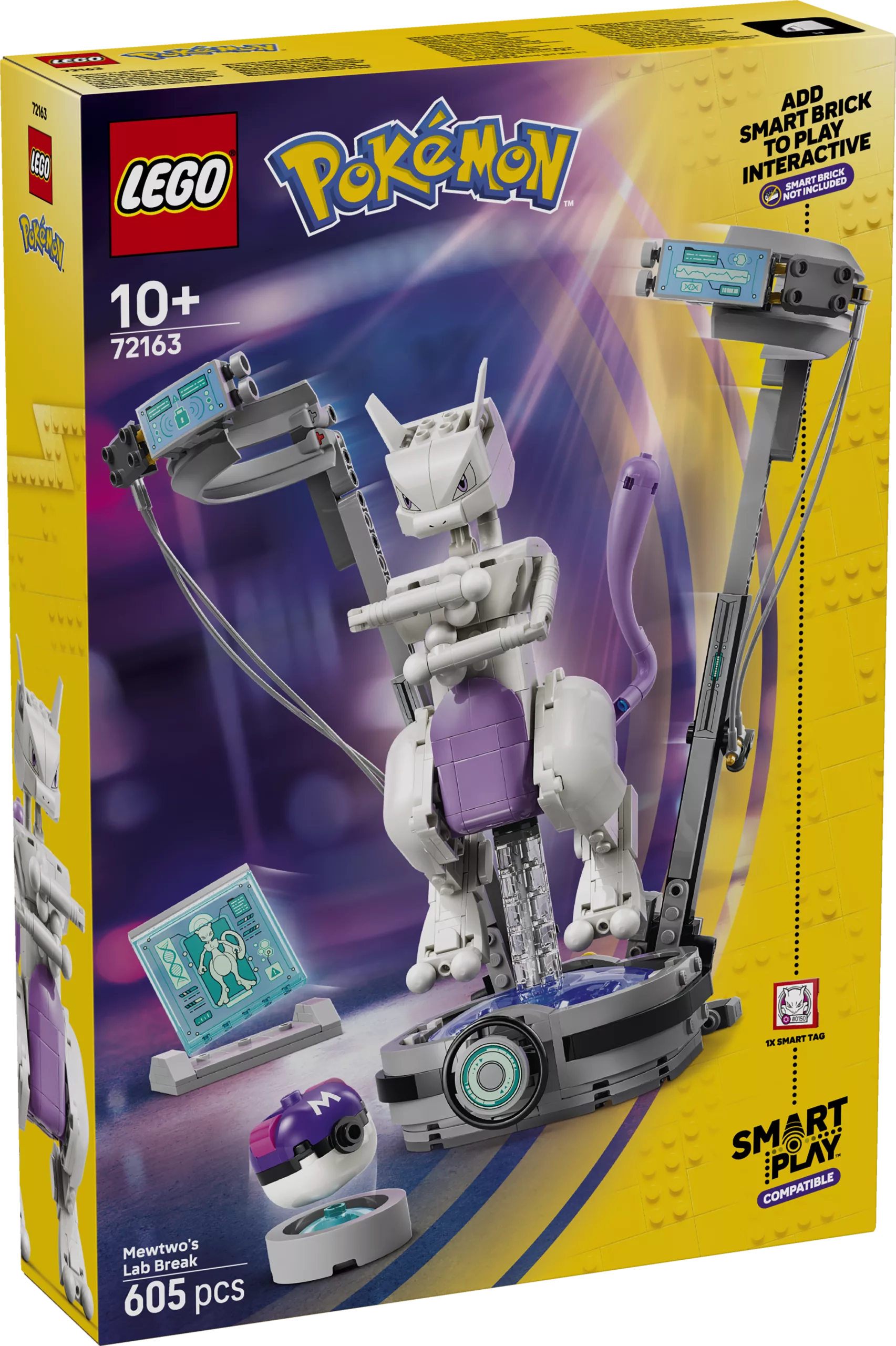 LEGO® Pokémon™ SMART Play™: Ucieczka z laboratorium Mewtwo (72163)