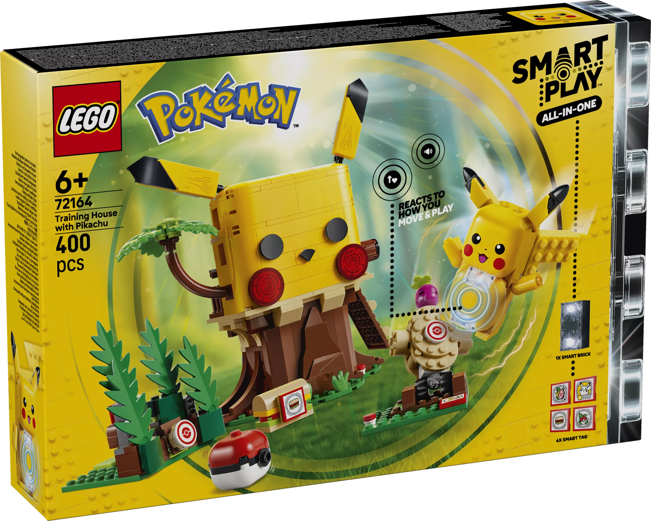 LEGO® Pokémon™ SMART Play™: Dom treningowy z Pikachu (72164)