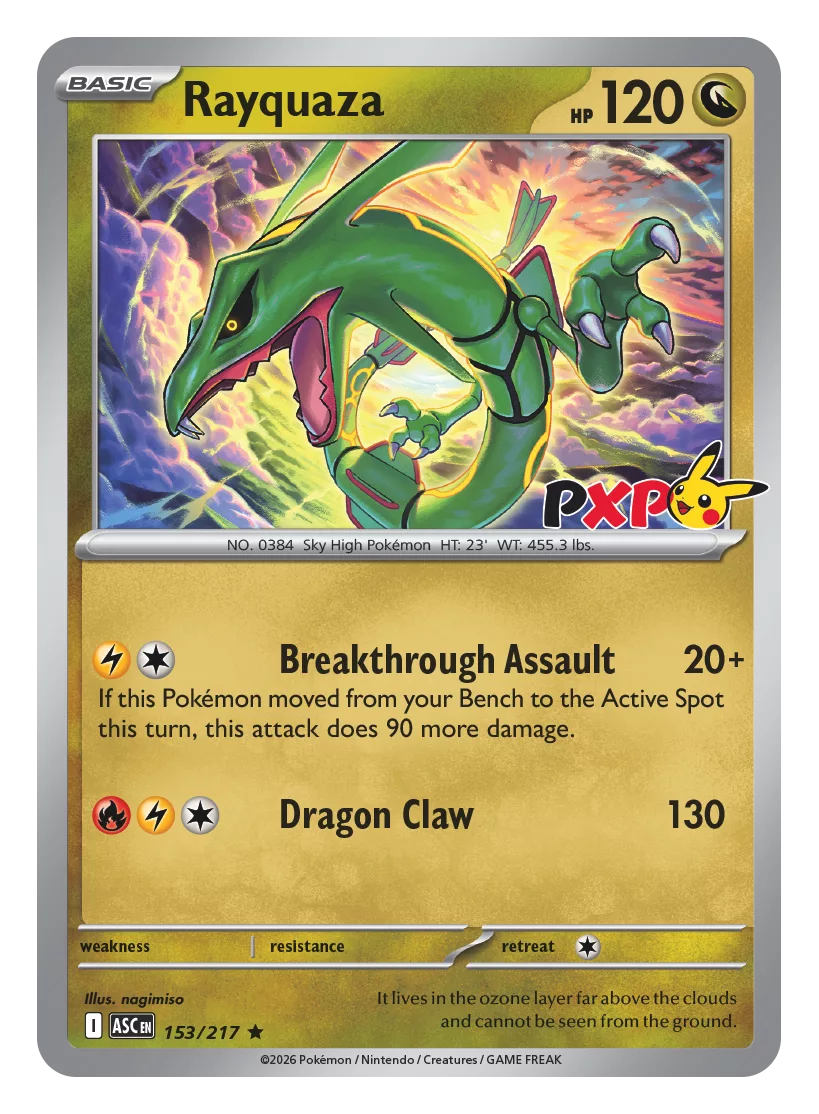PokemonXP Rayquaza Promo Card