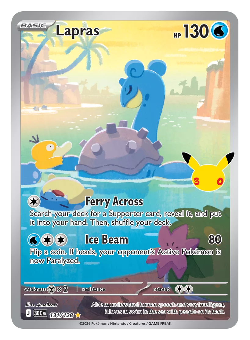 Pokemon TCG 30th Celebration 131 Lapras