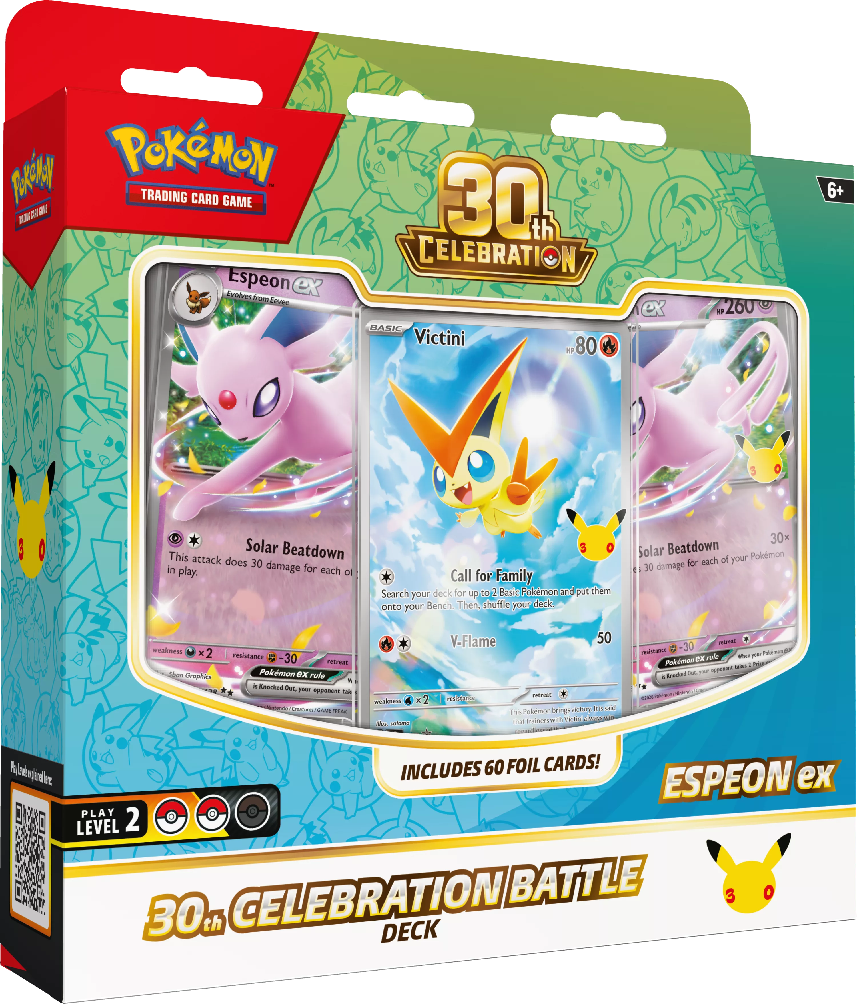Pokemon TCG 30th Celebration Battle Deck Espeon ex EN