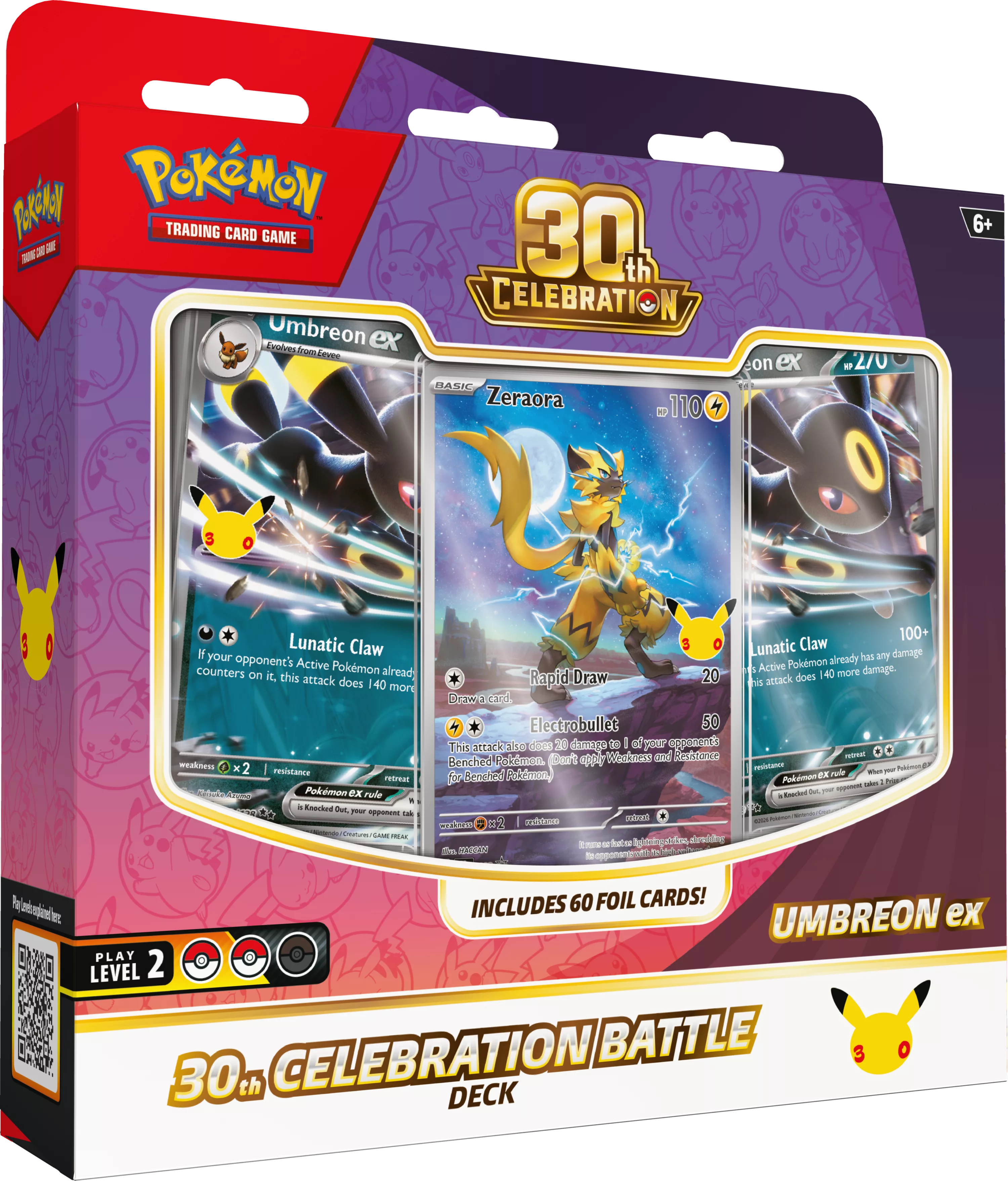 Pokemon TCG 30th Celebration Battle Deck Umbreon ex EN