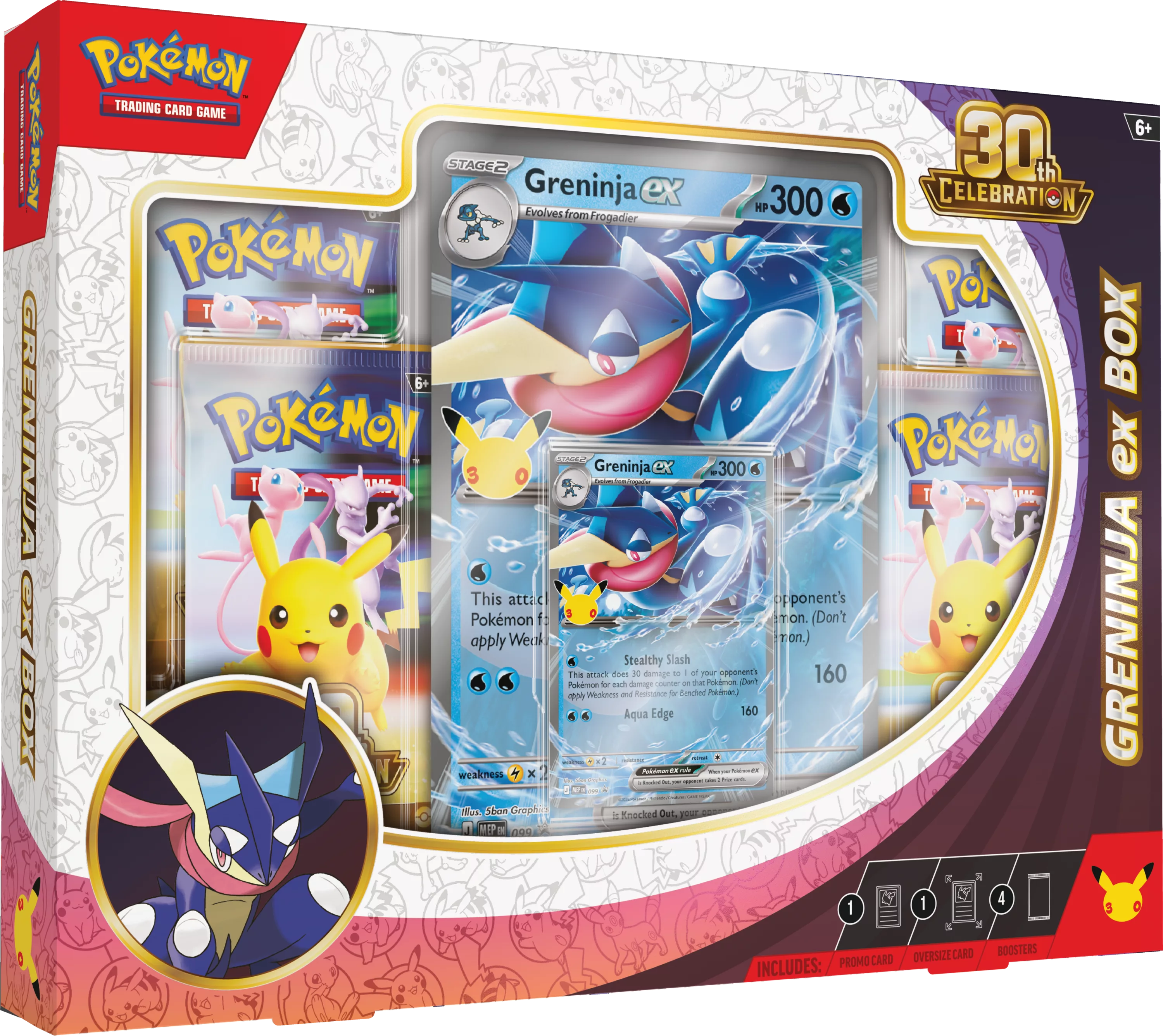 Pokemon TCG 30th Celebration Greninja ex Box EN