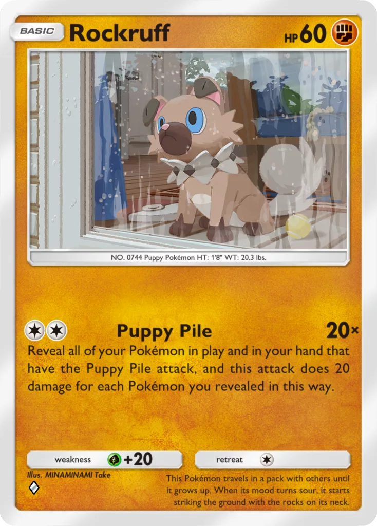 TCG Pocket Everyday Wonders Rockruff EN