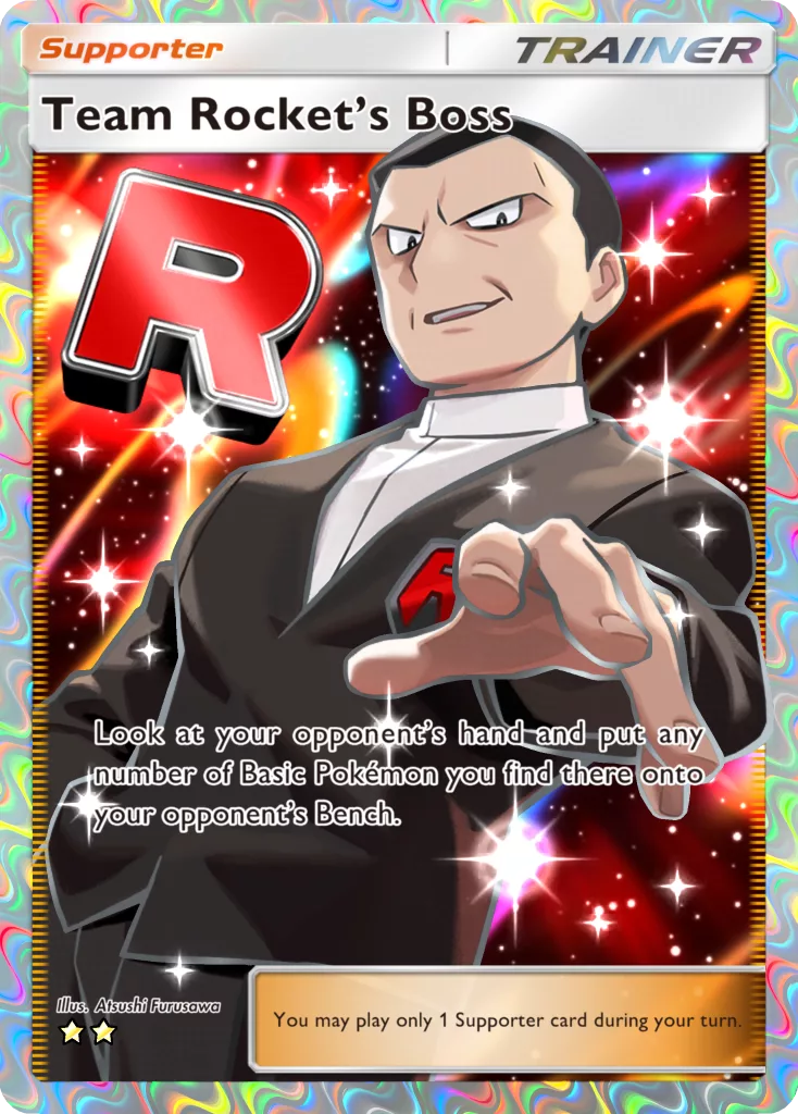 Pokemon Trading Card Game Pocket Team Rockets Ambition Team Rocket s Boss EN