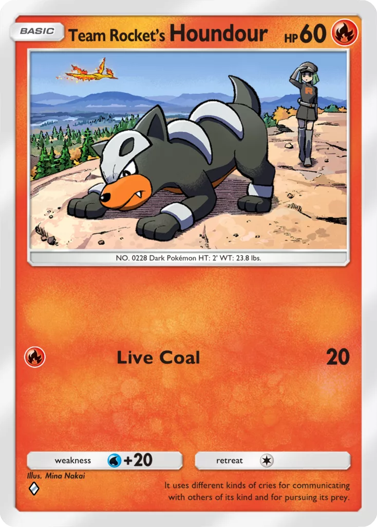 Pokemon Trading Card Game Pocket Team Rockets Ambition Team Rocket s Houndour EN