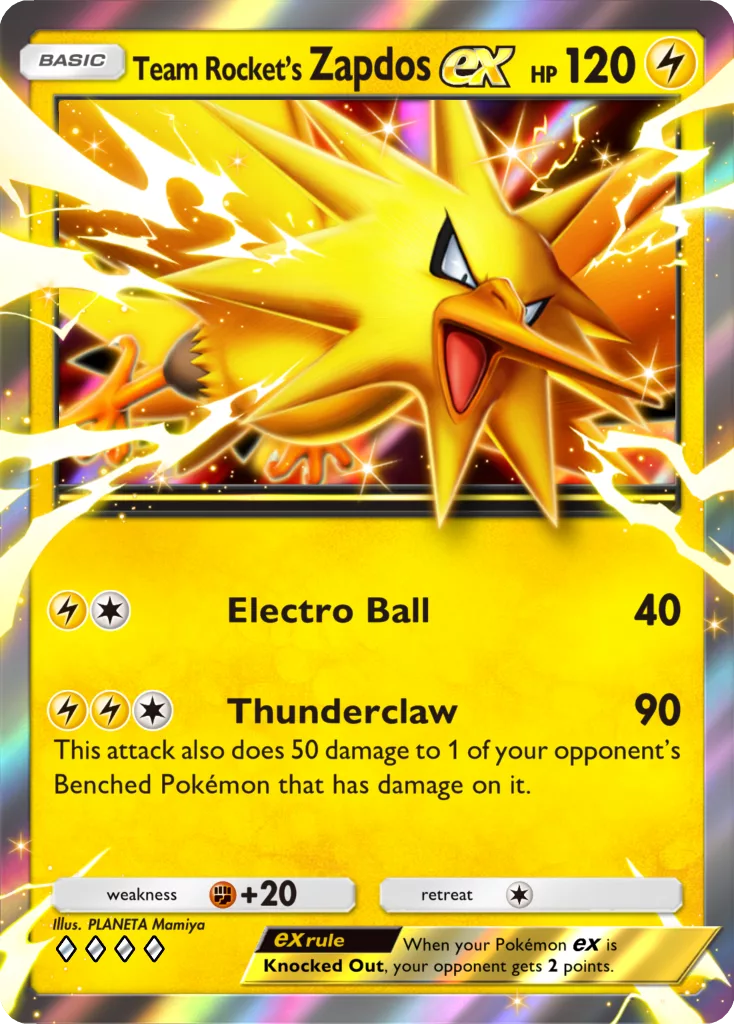 Pokemon Trading Card Game Pocket Team Rockets Ambition Team Rocket s Zapdos EN