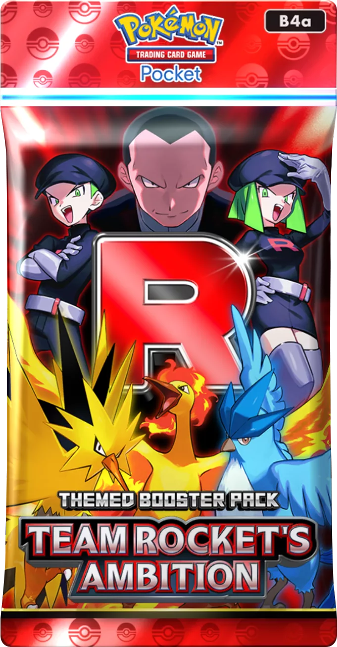Pokemon Trading Card Game Pocket Team Rockets Ambition Themed Booster Pack Art EN