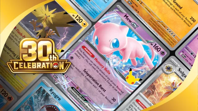 Legendarne Pokémony w Pokémon TCG: 30th Celebration! Nowe rzadkości Futuristic Rare i 30 unikalnych Pikachu