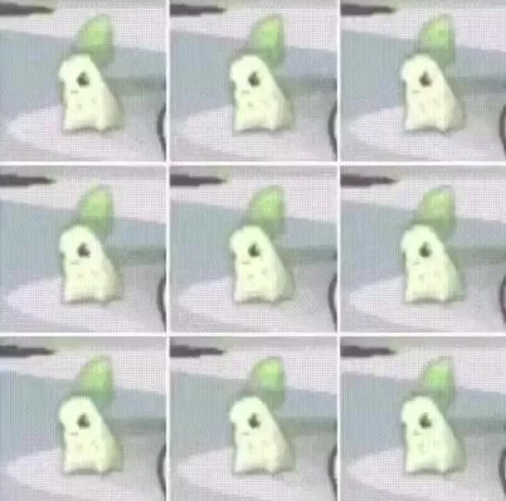 Chikorita kręci liściem 😎 #pokemontiktok #cutepokemon #pokemonmeme #chikorita #meme 