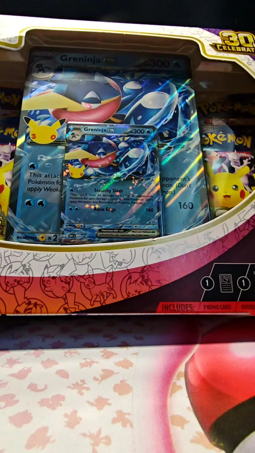 No to otwór my teraz Greninja ex boxa i zobaczmy co tam w środku wydropiło z #30thcelebration bo widzę że inni mają fantastyczne hity! A u mnie? #pokemoncollector #pokemonfan #pokemontcg #pokemon 