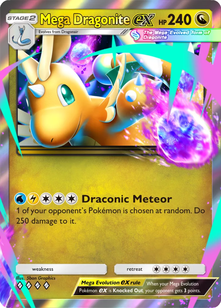 Pokemon TCG Pocket Dual Fusion Mega Dragonite EN