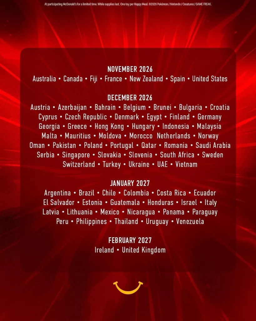 mcdonalds pokemon poland release schedule