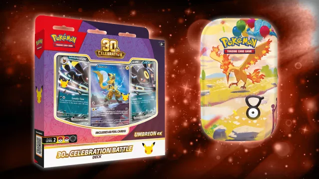Nowe produkty Pokémon TCG na 30-lecie już w październiku! Mini puszki, Booster Bundle i talie Espeon oraz Umbreon ex