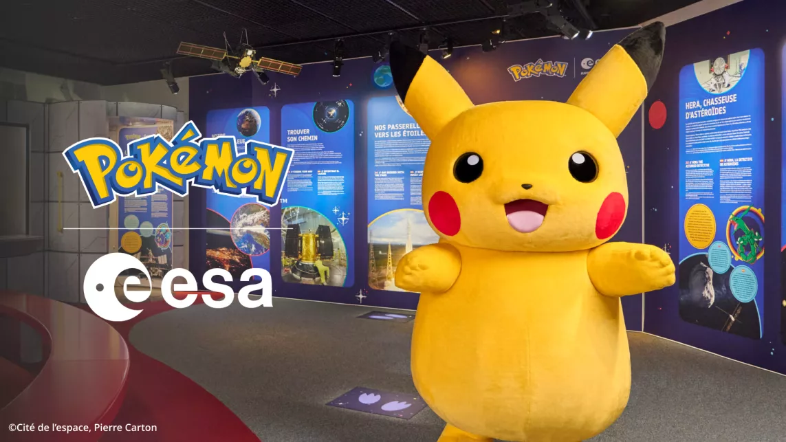 Kosmiczna wystawa Pokémon i ESA w Cité de l’espace właśnie ruszyła!