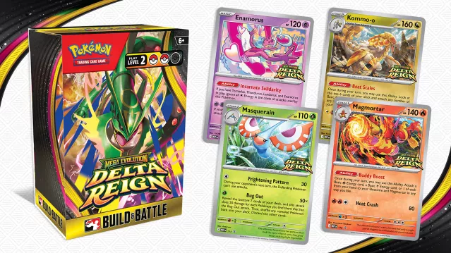 Ruszają turnieje przedpremierowe Pokémon TCG: Mega Evolution – Delta Reign. Analiza kart promo z Build & Battle Box
